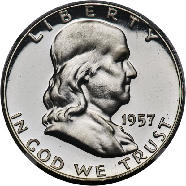 Franklin Half Dollar Set 50c 1950-1963, 14 Coins PR DCAM thumbnail 18