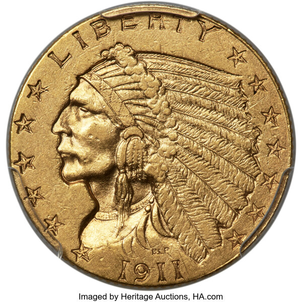 1911-D $2 1/2 Strong D MS thumbnail 5
