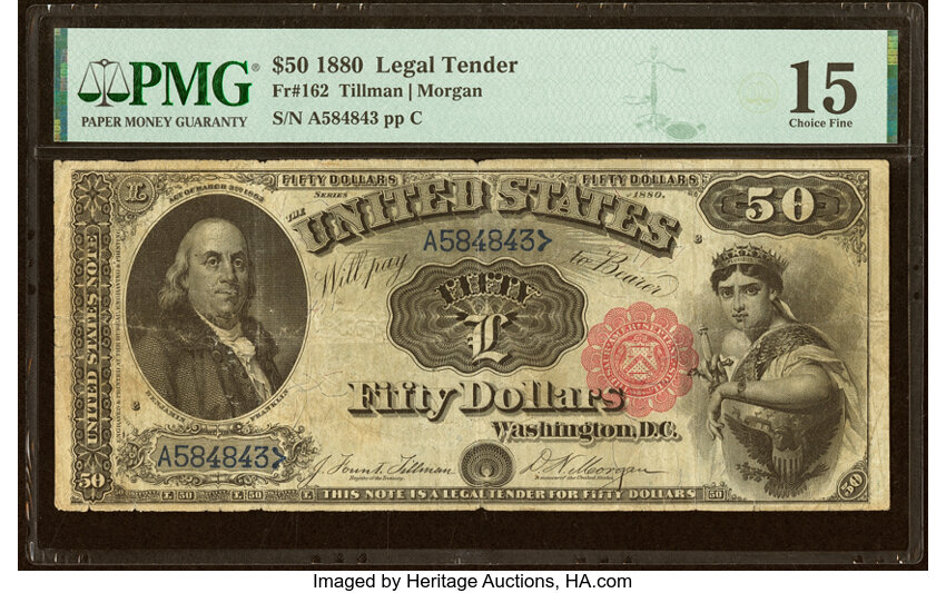 1880 $50  (Fr. 162) thumbnail 2