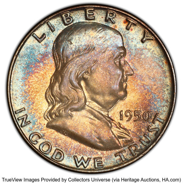 1950 50c Scar Face, FS-403 MS FBL thumbnail 3