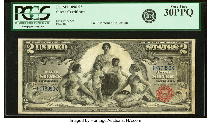 1896 $2  (Fr. 247) thumbnail 4