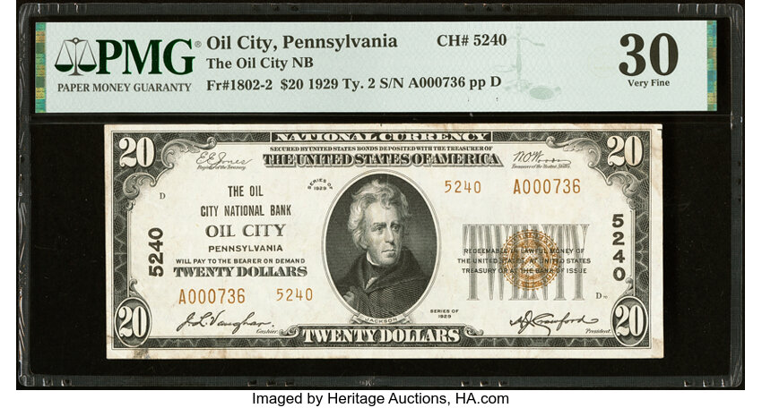 1929 $20  Type 2 (Fr. 1802-2) thumbnail 3