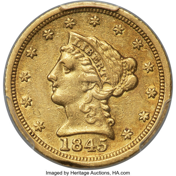 1845-D $2 1/2 MS thumbnail 2