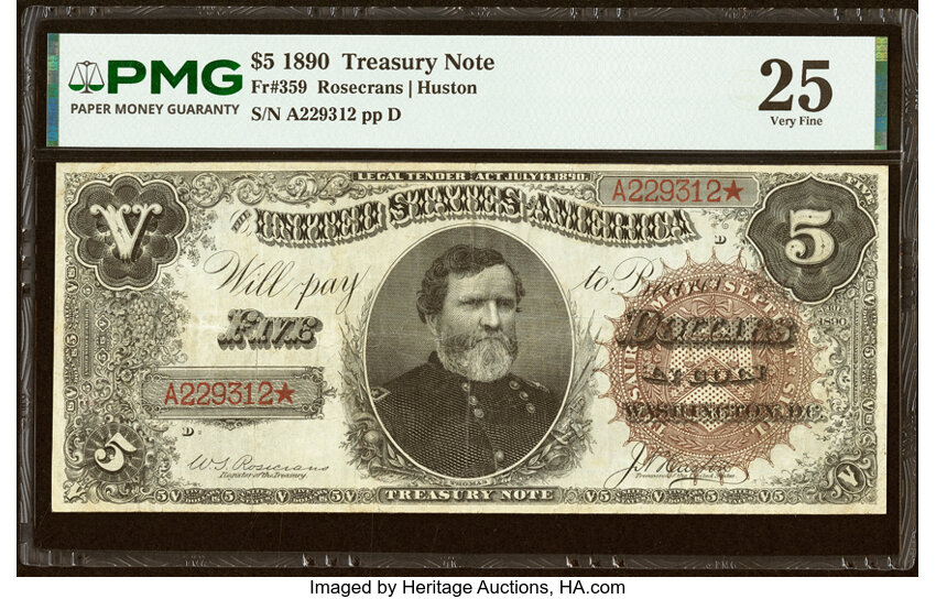 1890 $5  (Fr. 359) thumbnail 2