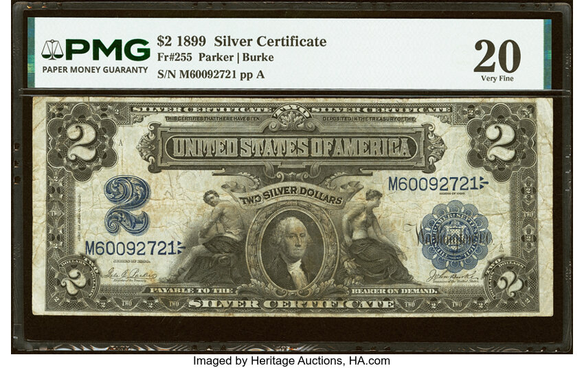 1899 $2  (Fr. 255) thumbnail 2