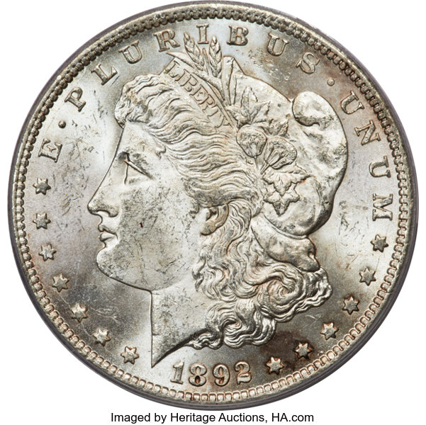Image for 1892-CC $1  Far Date, CC Tilted Left, VAM-9 MS