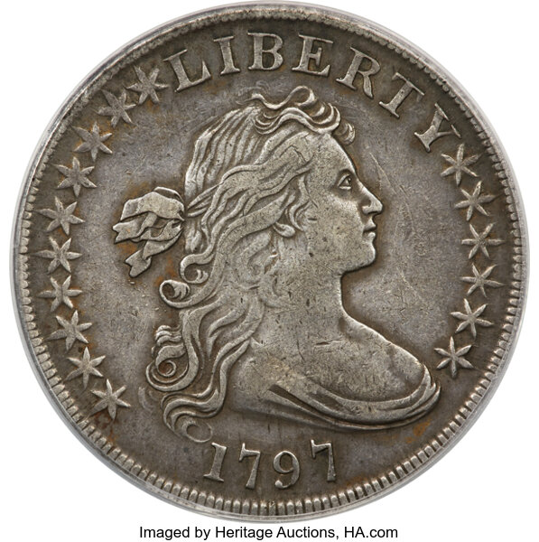 1797 $1  10x6 Stars, Large Letters, B-3, BB-71 MS thumbnail 3