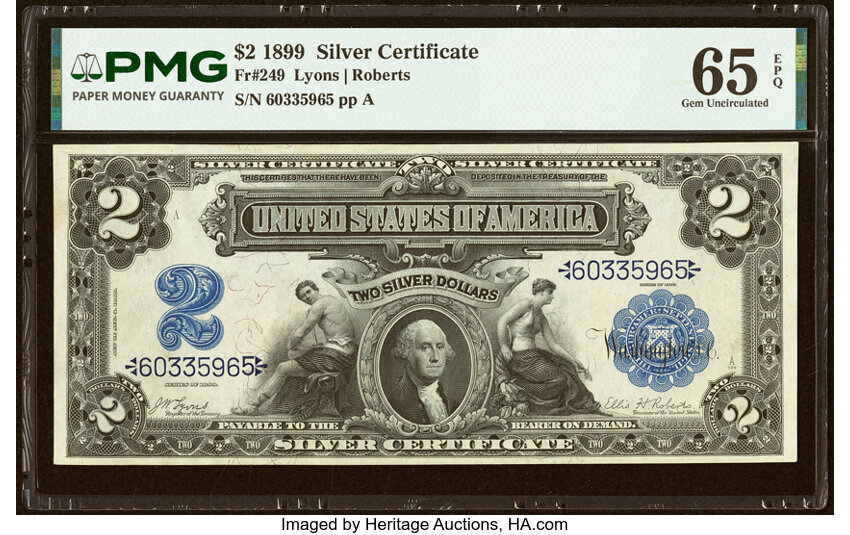 1899 $2  (Fr. 249) thumbnail 2