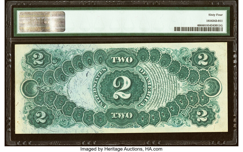 1875 $2  (Fr. 46) thumbnail 3