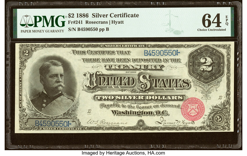 1886 $2  (Fr. 241) thumbnail 3
