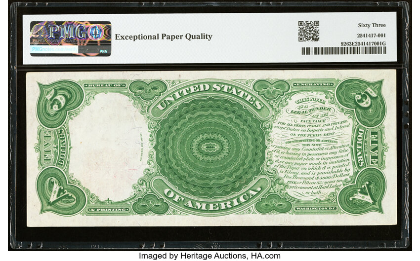 1907 $5  (Fr. 92) thumbnail 7
