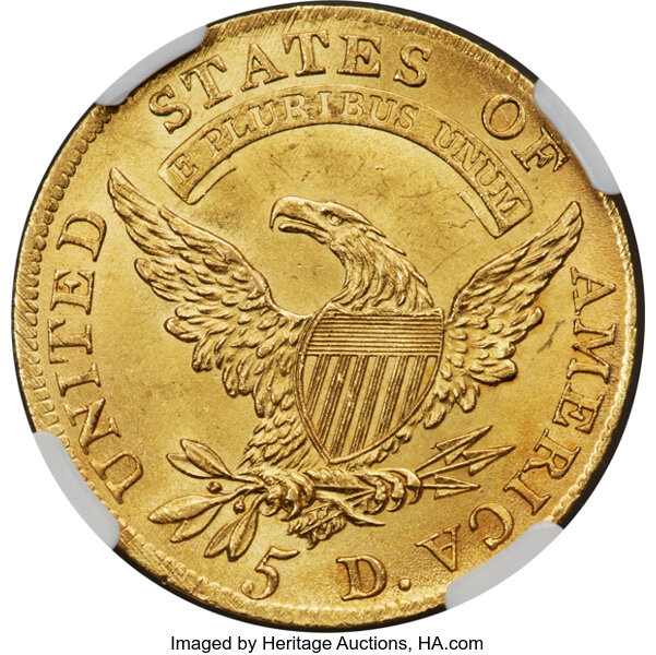 1810 $5  Small Date, Tall 5, BD-1 MS thumbnail 6