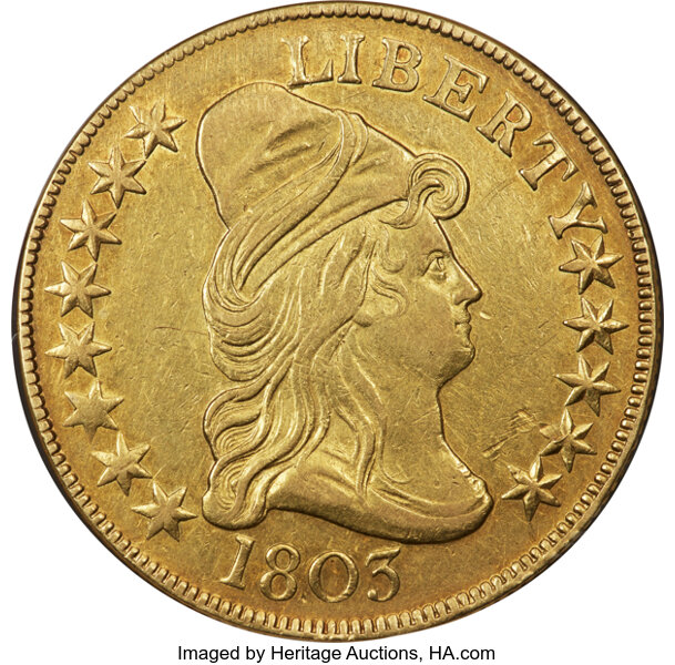 1803 $10  Small Stars Reverse, BD-4 MS thumbnail 2