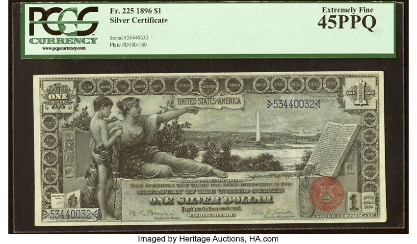 1896 $1  (Fr. 225) thumbnail 4