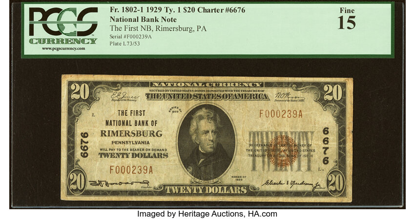 1929 $20  Type 1 (Fr. 1802-1) thumbnail 6