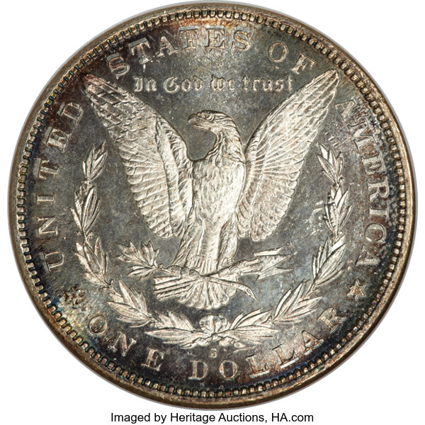 1888-S $1  Monster Gouged Eagle, VAM-13  MS thumbnail 19
