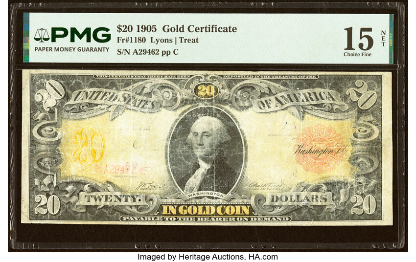 1905 $20  (Fr. 1180) thumbnail 2