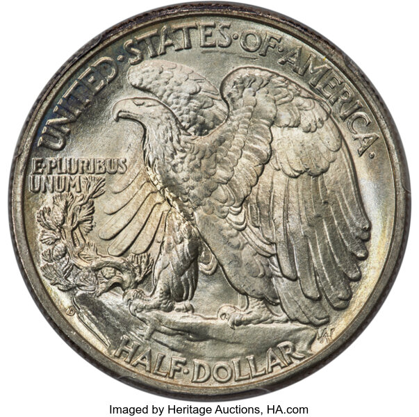 1941-D 50c MS67 CAC thumbnail 2