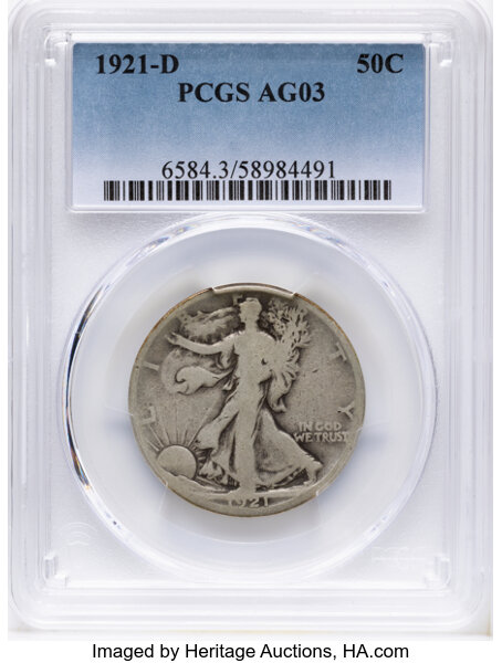 1921-D 50c MS thumbnail 2