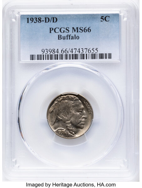 1938-D/D 5c Buffalo MS thumbnail 4