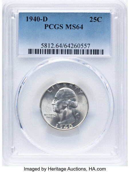 1940-D/D 25c Repunched Mintmark, FS-502 MS thumbnail 5