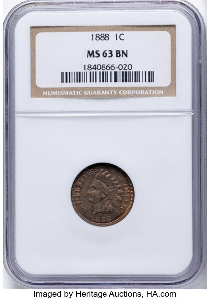 1888 1c Misplaced Date, FS-305, S-32 MS BN thumbnail 2