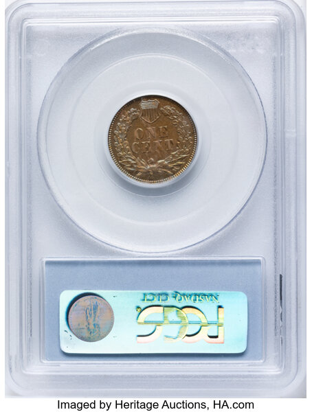 Indian Head Cent 1c Bronze, 1864-1909 PR BN [Type] PR65 BN thumbnail 2