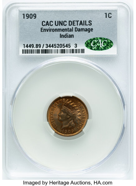 1909-S 1c Indian MS RD thumbnail 3