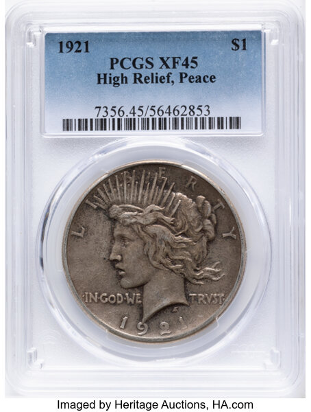 1921 $1  Peace, Satin Proof Reverse Die, VAM-1P MS thumbnail 20
