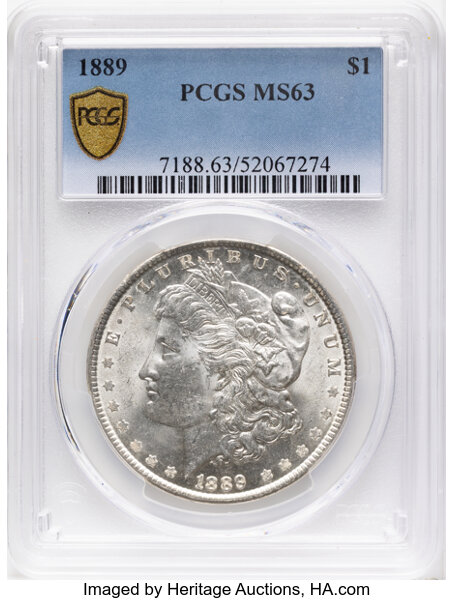 1889 $1 MS63 thumbnail 2