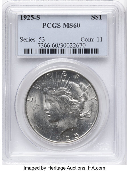 1925-S $1  Doubled Wing, VAM-3A MS thumbnail 13
