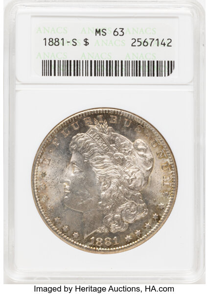1881-S $1 AU53 thumbnail 19