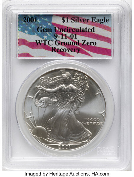 2001 $1  Silver Eagle MS thumbnail 10