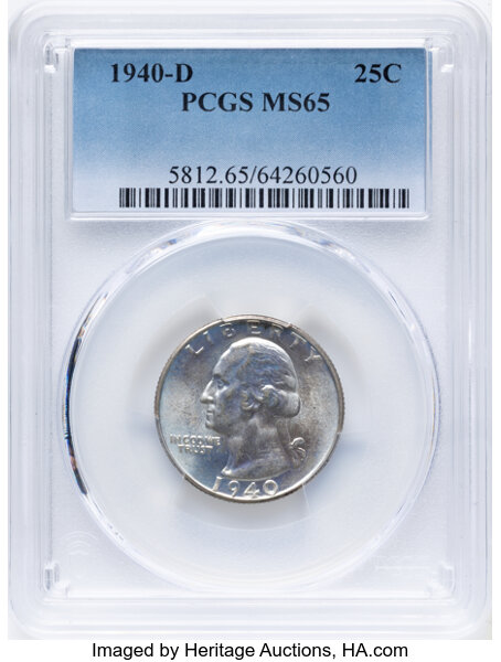 1940-D/D 25c Repunched Mintmark, FS-502 MS thumbnail 7