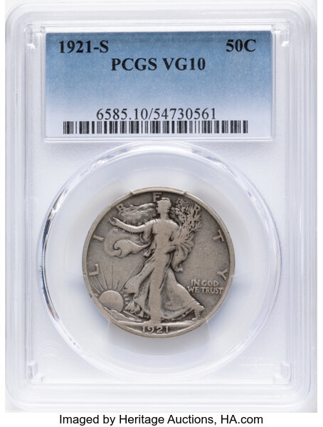1921-S 50c MS thumbnail 3