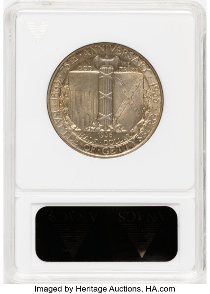 1936 50c Gettysburg MS63 thumbnail 2