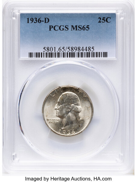 1936-D 25c MS thumbnail 3