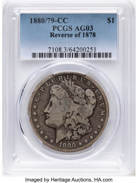 1880/79-CC $1  Reverse of 1878, VAM-4 MS thumbnail 4