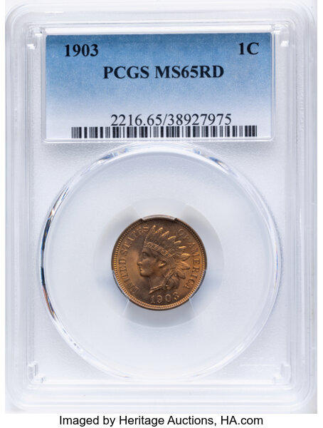 1903 1c Repunched Date, FS-303, S-7 MS RD thumbnail 2