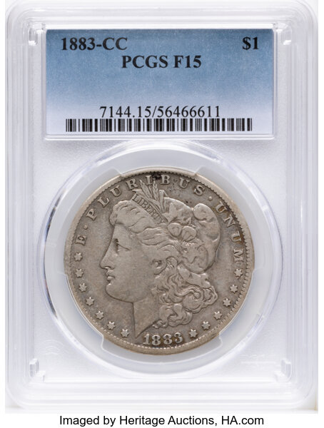 Image for 1883-CC $1 F15 CAC