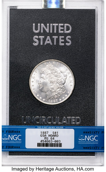 1887 $1  GSA Hoard MS thumbnail 4