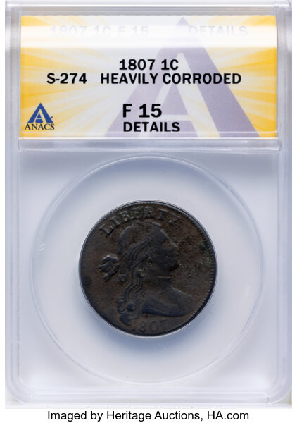 1807 1c Small Fraction, S-274  MS BN thumbnail 3