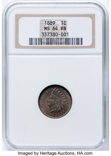 1889 1c Doubled Die Reverse, FS-801, S-1 MS RB thumbnail 2