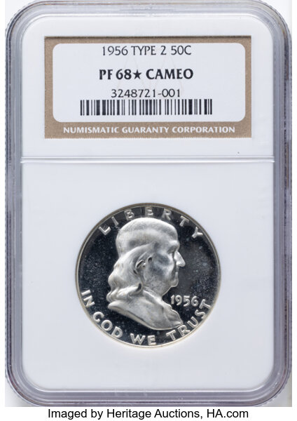 1956 50c Type 2, DDR, FS-802 PR CAM thumbnail 4