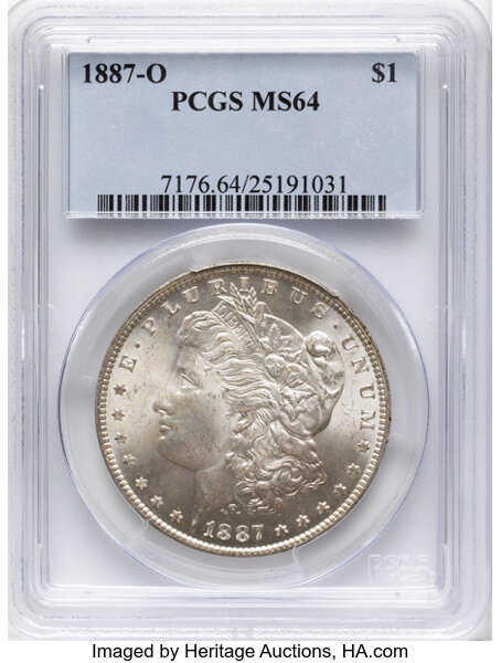 1887-O $1  Doubled Stars, Die Breaks, VAM-5B MS thumbnail 16