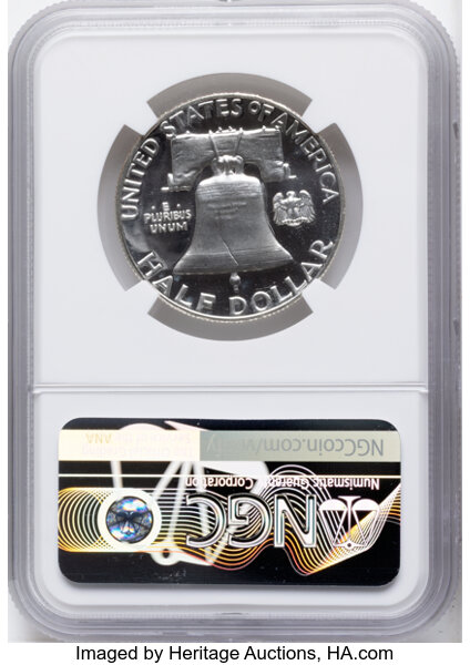 Franklin Half Dollar 50c 1950-1963 PR DCAM [Type] PR68 DCAM thumbnail 6
