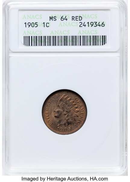 1905 1c 1/1, S-29 MS RD thumbnail 2