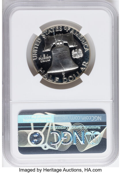 Franklin Half Dollar 50c 1950-1963 PR CAM [Type] PR66 CAM thumbnail 4