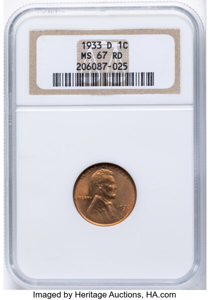 1933-D 1c MS RD thumbnail 3