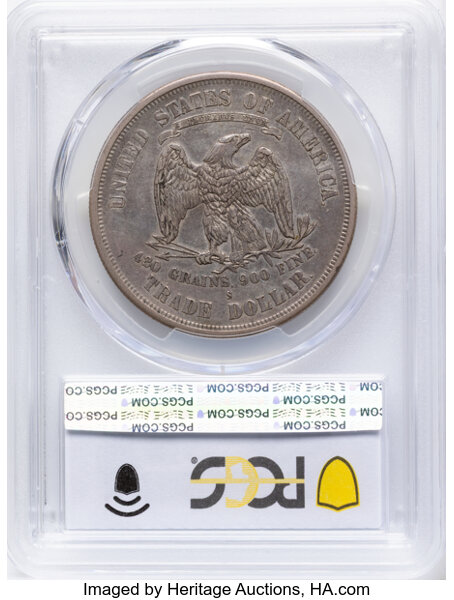1876-S Trade$ Obverse I, Reverse I MS thumbnail 13